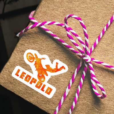 Aufkleber Leopold Motocross-Fahrer Gift package Image