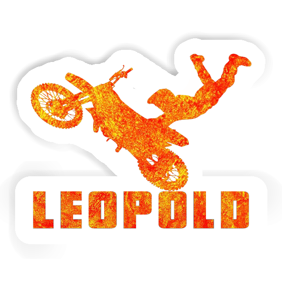 Autocollant Leopold Motocrossiste Image