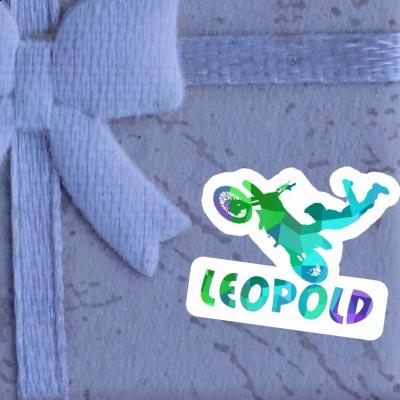 Motocross Rider Sticker Leopold Image