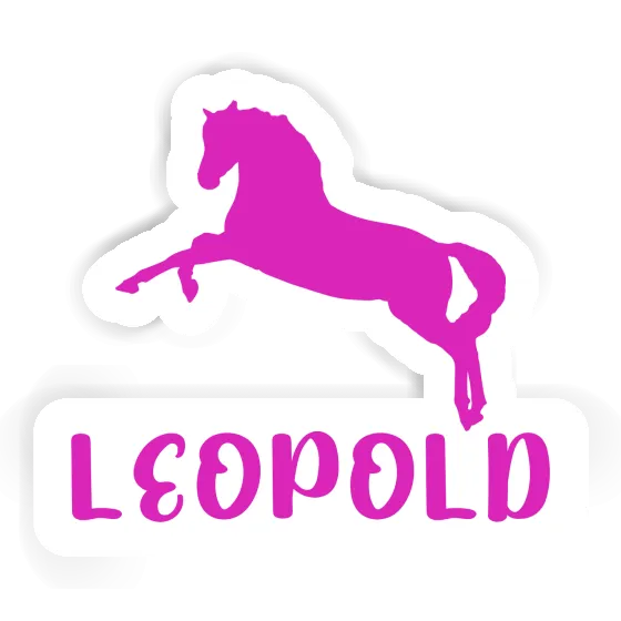 Sticker Leopold Horse Notebook Image