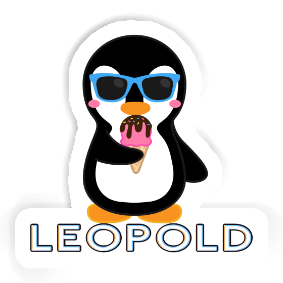 Penguin Sticker Leopold Laptop Image