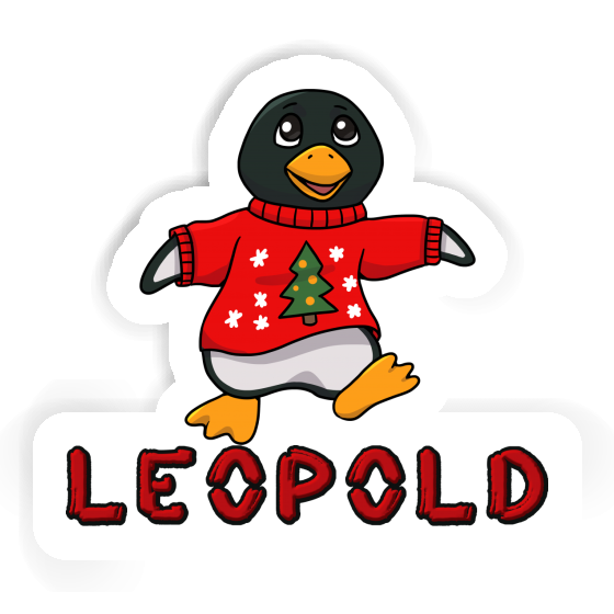 Leopold Sticker Weihnachtspinguin Gift package Image