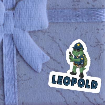 Sticker Leopold Police Officer Laptop Image