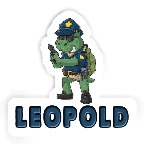 Sticker Leopold Police Officer Gift package Image