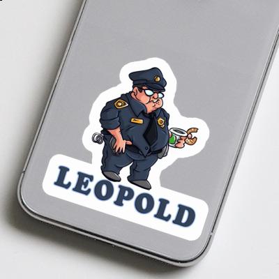 Policier Autocollant Leopold Laptop Image