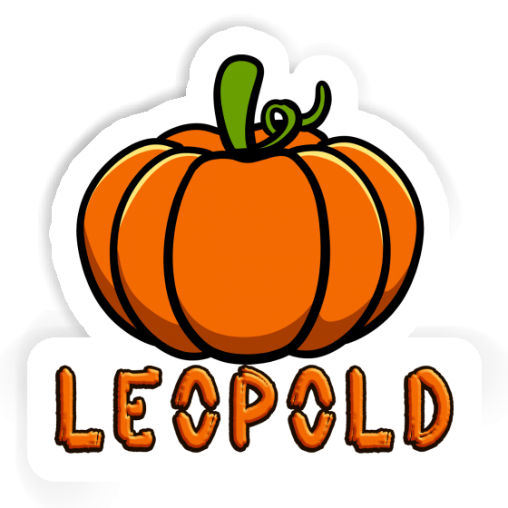 Sticker Leopold Kürbis Image