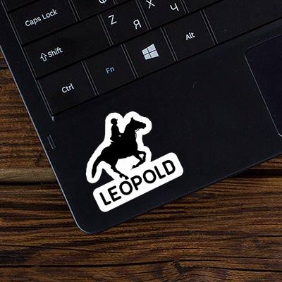 Sticker Horse Rider Leopold Laptop Image