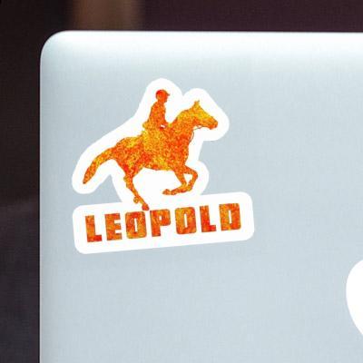 Horse Rider Sticker Leopold Notebook Image