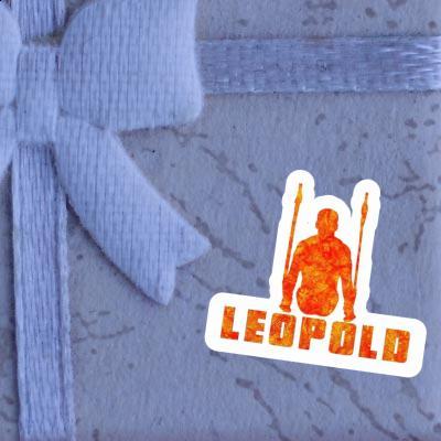 Leopold Sticker Ring gymnast Laptop Image