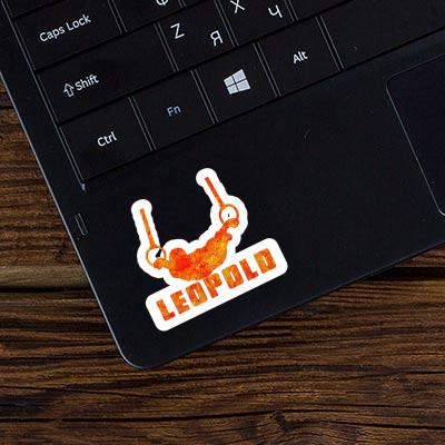 Leopold Sticker Ring gymnast Laptop Image