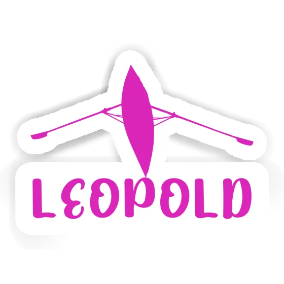 Leopold Autocollant Bateau à rames Image