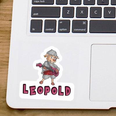 Leopold Autocollant Rockergirl Notebook Image