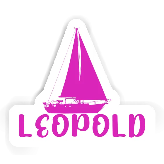 Aufkleber Leopold Segelboot Laptop Image