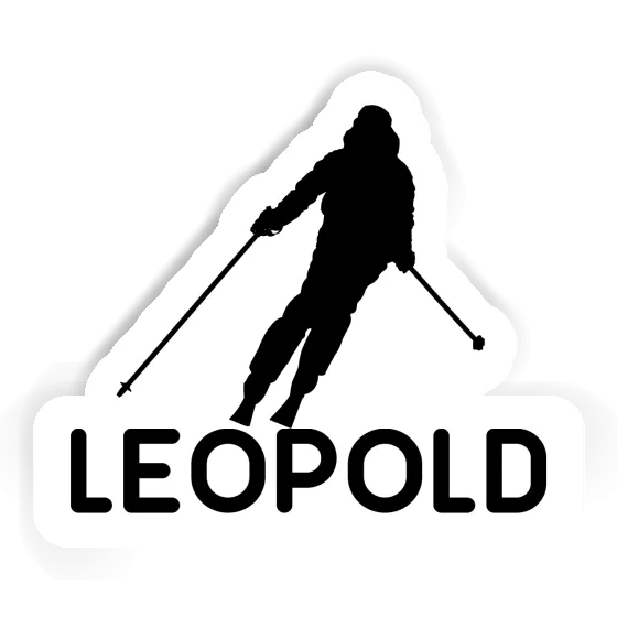 Sticker Leopold Skier Notebook Image