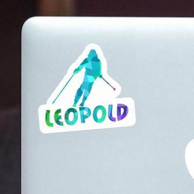 Sticker Leopold Skier Notebook Image