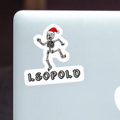 Leopold Sticker Weihnachts-Skelett Gift package Image