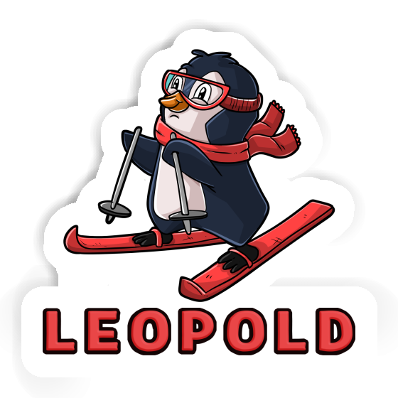 Sticker Skier Leopold Laptop Image