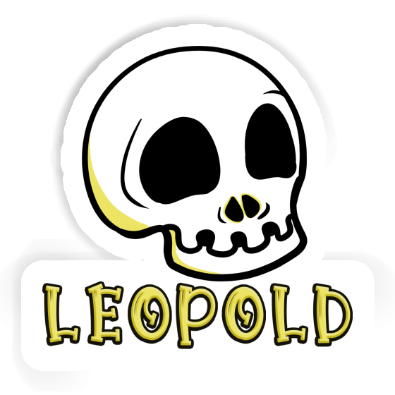 Skull Sticker Leopold Notebook Image