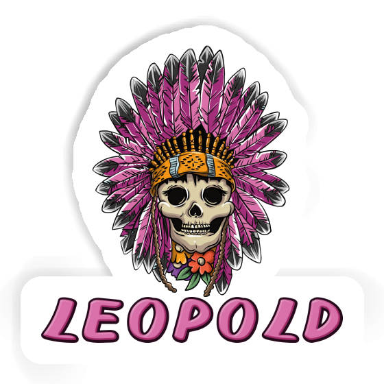 Leopold Sticker Womens Skull Gift package Image