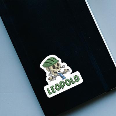 Leopold Aufkleber Fahrradfahrer Gift package Image