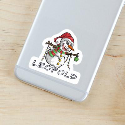 Sticker Snowman Leopold Notebook Image