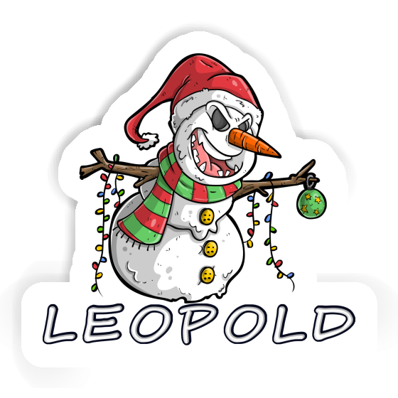 Sticker Schneemann Leopold Notebook Image