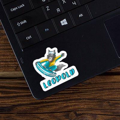 Snowboarder Sticker Leopold Gift package Image