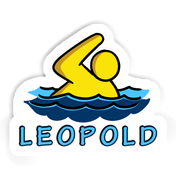 Sticker Leopold Swimmer Gift package Image