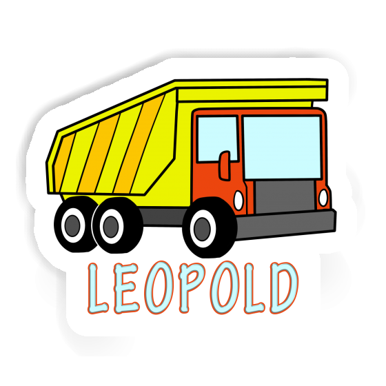 Camion à benne Autocollant Leopold Gift package Image