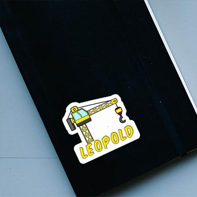 Sticker Turmdrehkran Leopold Laptop Image