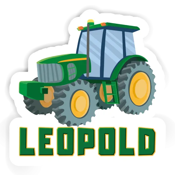 Sticker Tractor Leopold Notebook Image