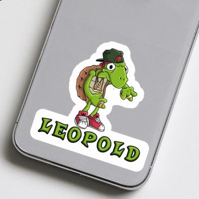 Sticker Leopold Hip Hop Turtle Laptop Image