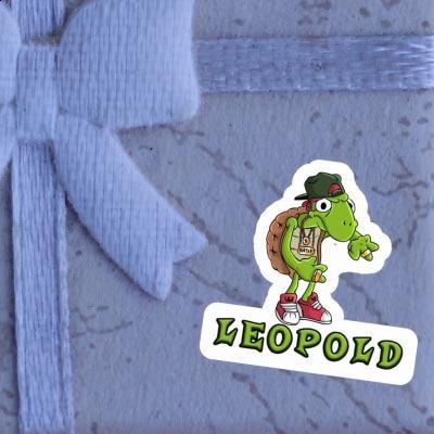 Sticker Leopold Hip Hop Turtle Image