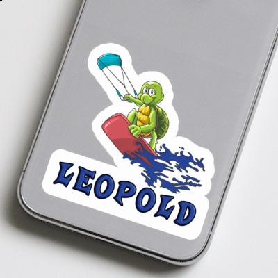 Sticker Leopold Kitesurfer Notebook Image