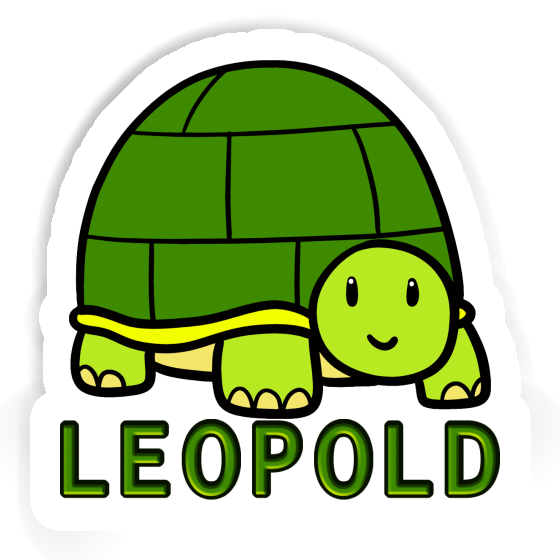 Turtle Sticker Leopold Notebook Image