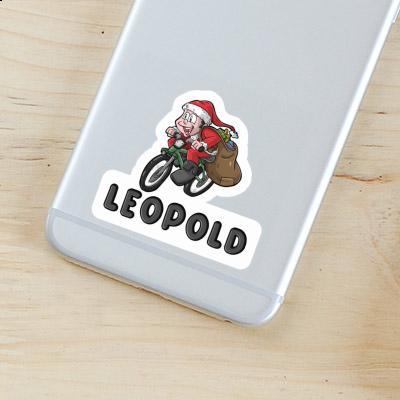 Sticker Leopold Bicycle Rider Laptop Image