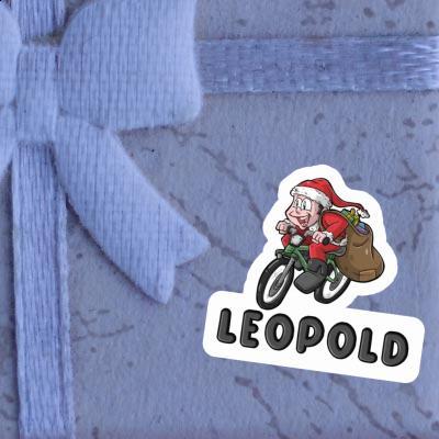 Sticker Leopold Bicycle Rider Image