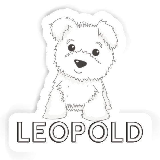 Terrier Autocollant Leopold Image