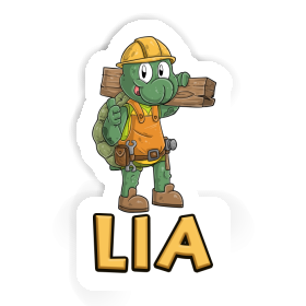 Sticker Construction worker Lia Image