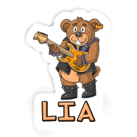 Sticker Lia Guitarist Image