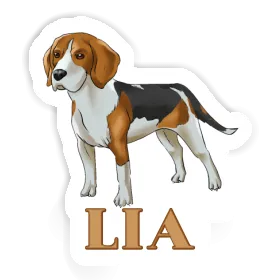 Autocollant Beagle Lia Image