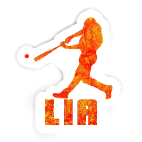 Lia Sticker Baseball Player Image