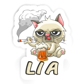 Aufkleber Lia Bad Cat Image