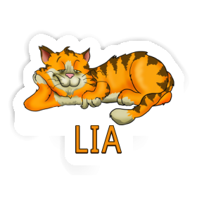 Sticker Lia Chilling Cat Image