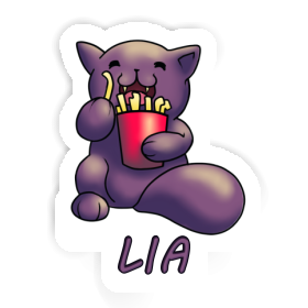 Pommes-Katze Sticker Lia Image