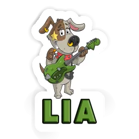 Lia Sticker Gitarrist Image