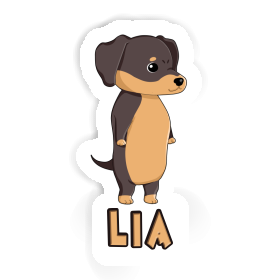 Lia Sticker Dachshund Image