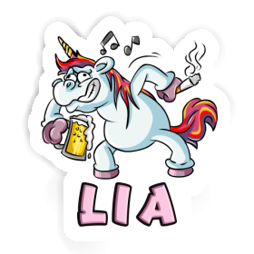 Einhorn Aufkleber Lia Image