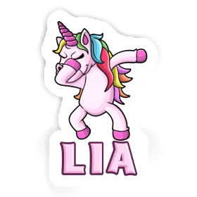 Lia Sticker Dabbing Unicorn Image