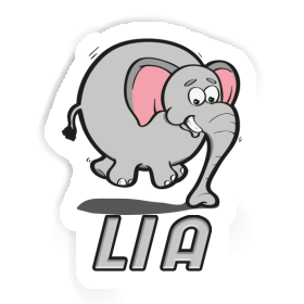 Jumping Elephant Sticker Lia Image